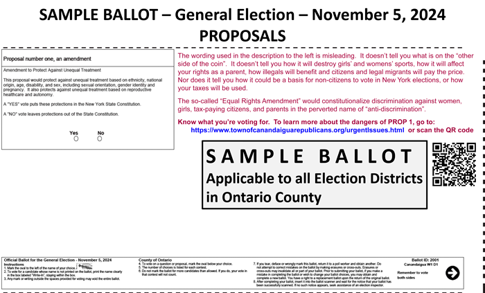 PROP1 Sample Ballot